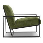 Fabric Lounge Chair | Distressed Green
