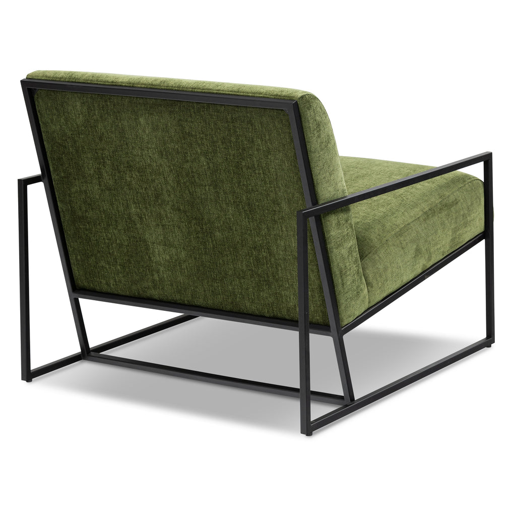 Fabric Lounge Chair | Distressed Green