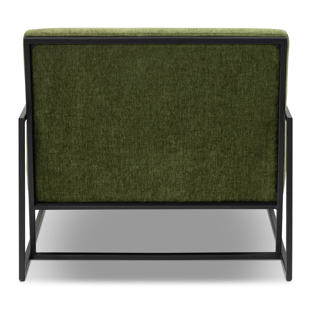 Fabric Lounge Chair | Distressed Green