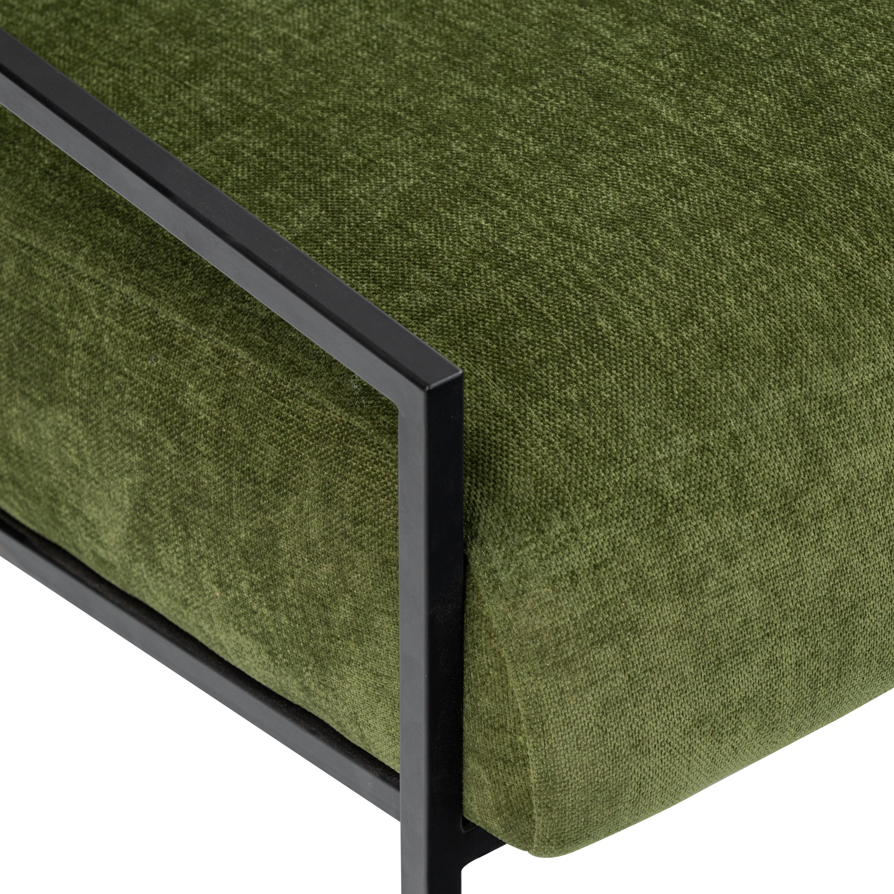 Fabric Lounge Chair | Distressed Green