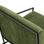 Fabric Lounge Chair | Distressed Green