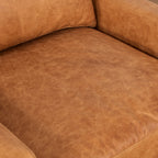 Leather Lounge Chair | Cognac Tan