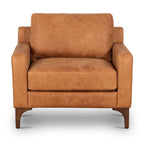 Leather Lounge Chair | Cognac Tan