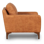 Leather Lounge Chair | Cognac Tan