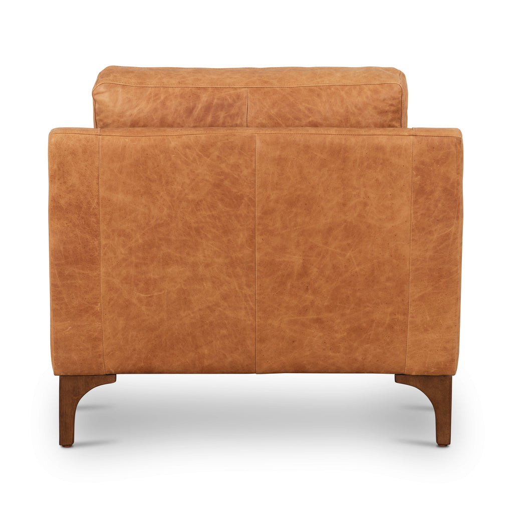 Leather Lounge Chair | Cognac Tan