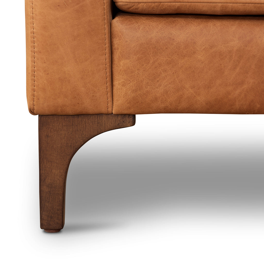 Leather Lounge Chair | Cognac Tan