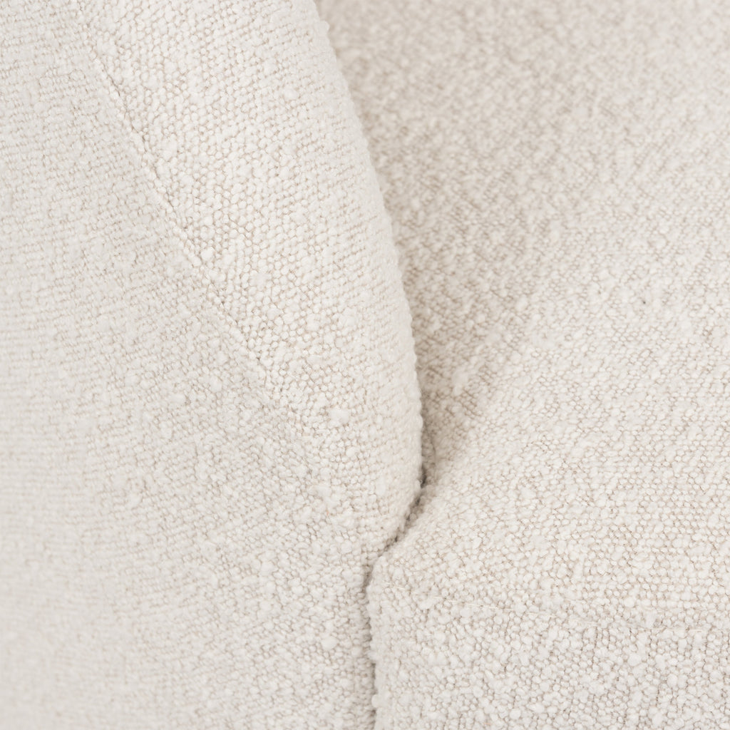 Swivel Lounge Chair | Crema White Boucle