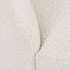 Swivel Lounge Chair | Crema White Boucle