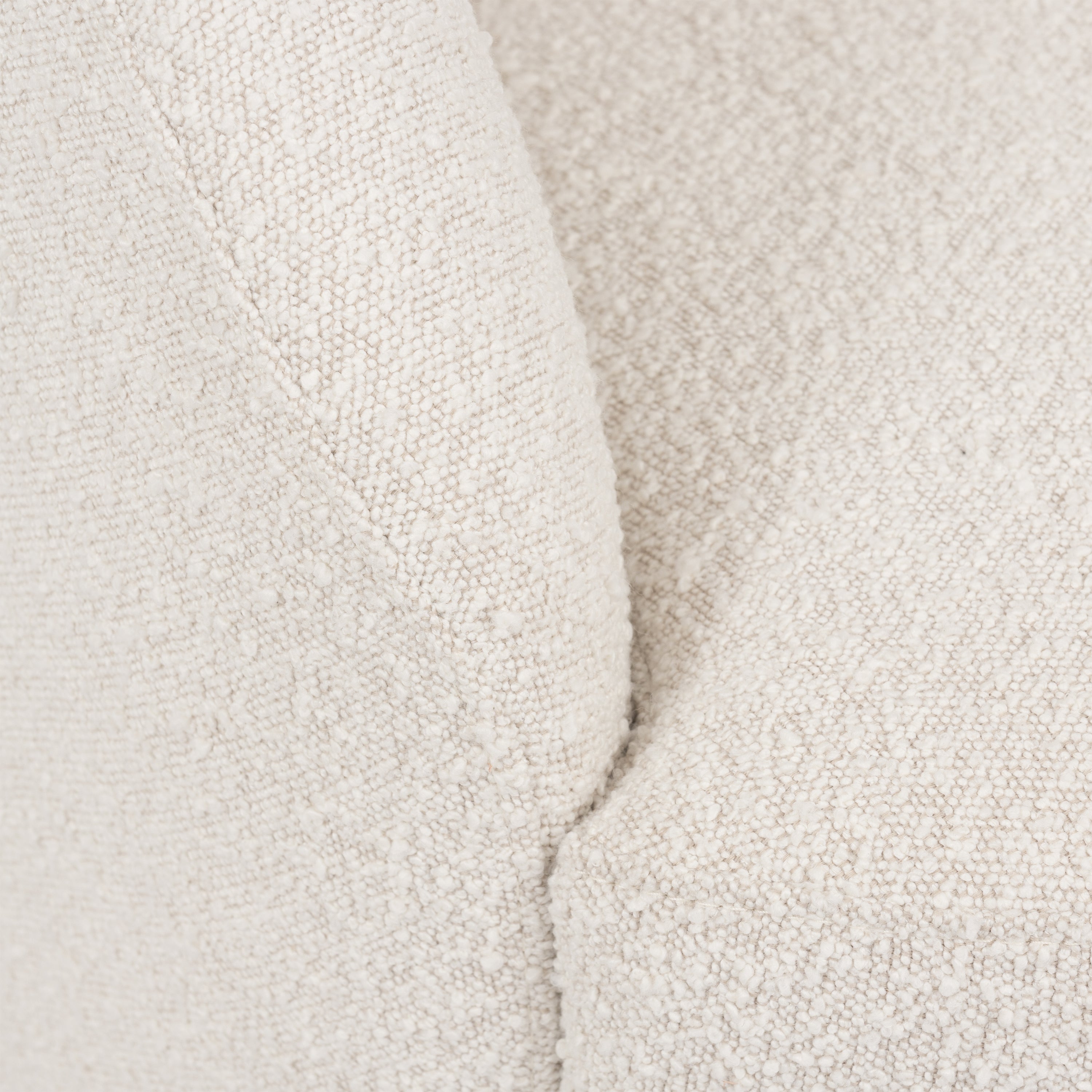 Swivel Lounge Chair | Crema White Boucle