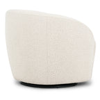 Swivel Lounge Chair | Crema White Boucle