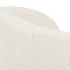 Swivel Lounge Chair | Crema White Boucle