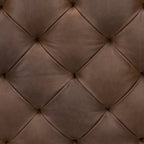 Leather Ottoman | Cocoa Brown