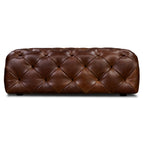 Leather Ottoman | Oscuro Brown