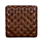 Leather Ottoman | Oscuro Brown