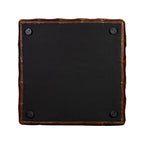 Leather Ottoman | Oscuro Brown