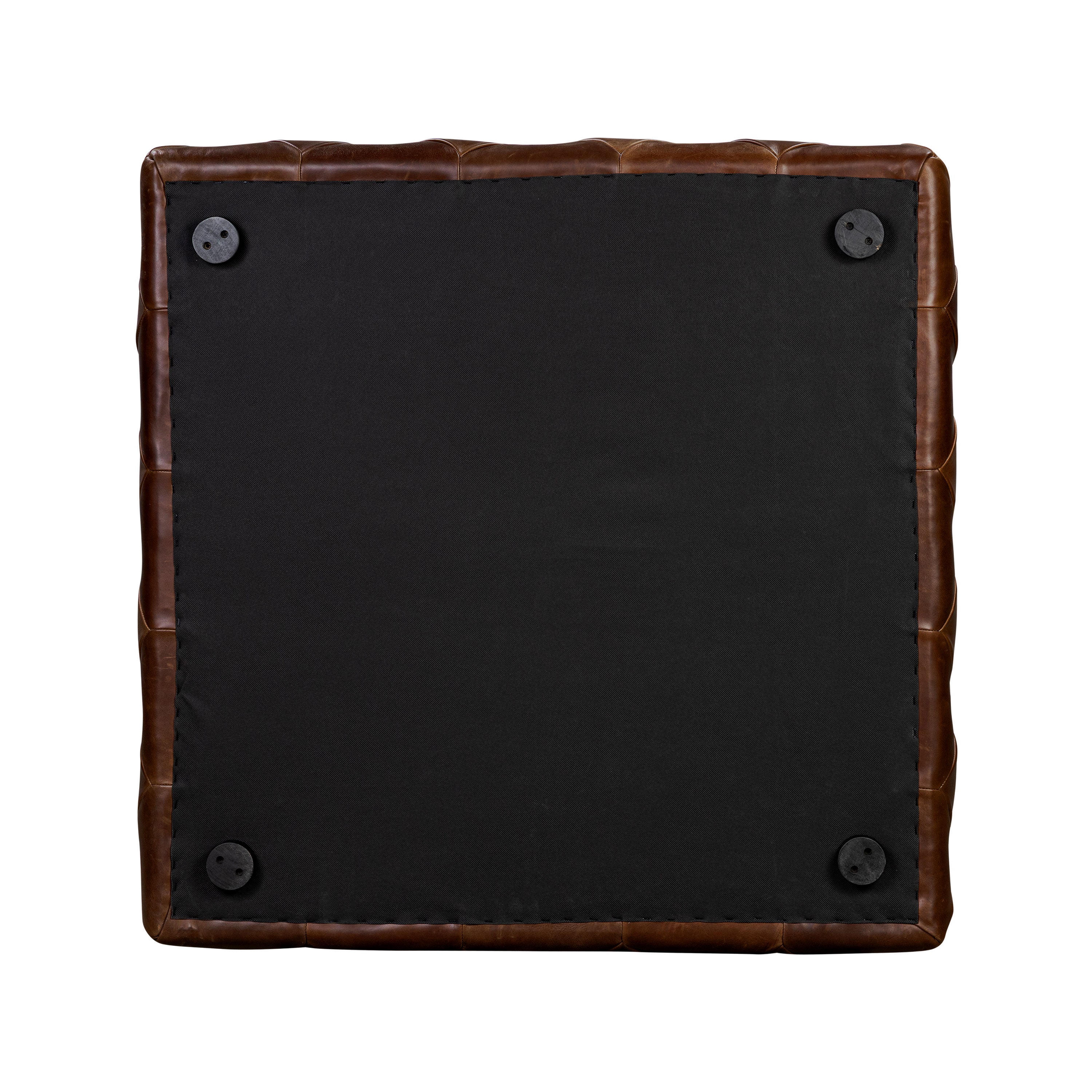 Leather Ottoman | Oscuro Brown