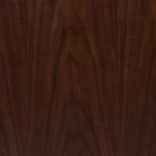 Leather Ottoman with Walnut Table | Bridle Brown