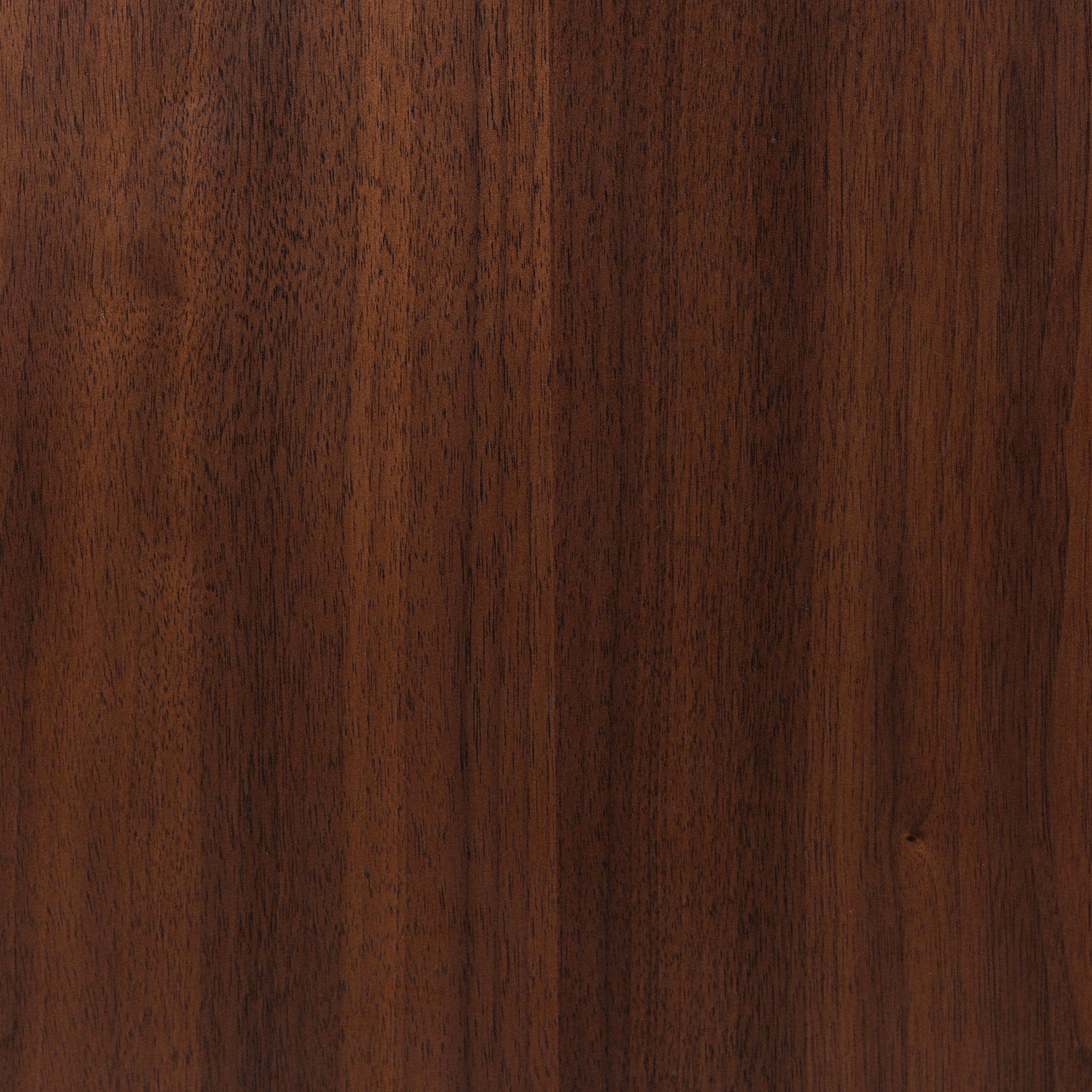 Leather Ottoman with Walnut Table | Olivine Green