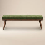 Fabric Bench | Distressed Green