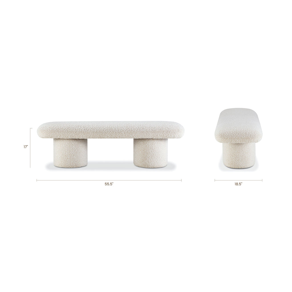 Bench | Crema White Boucle