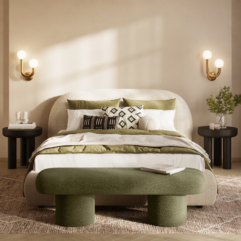 Bench | Fern Green Boucle