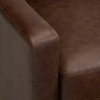 Sorrento Leather Lounge Chair | Chocolate Brown
