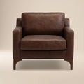 Sorrento Leather Lounge Chair | Chocolate Brown