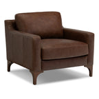 Sorrento Leather Lounge Chair | Chocolate Brown