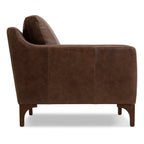 Sorrento Leather Lounge Chair | Chocolate Brown