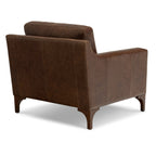 Sorrento Leather Lounge Chair | Chocolate Brown
