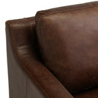 Sorrento Leather Lounge Chair | Chocolate Brown