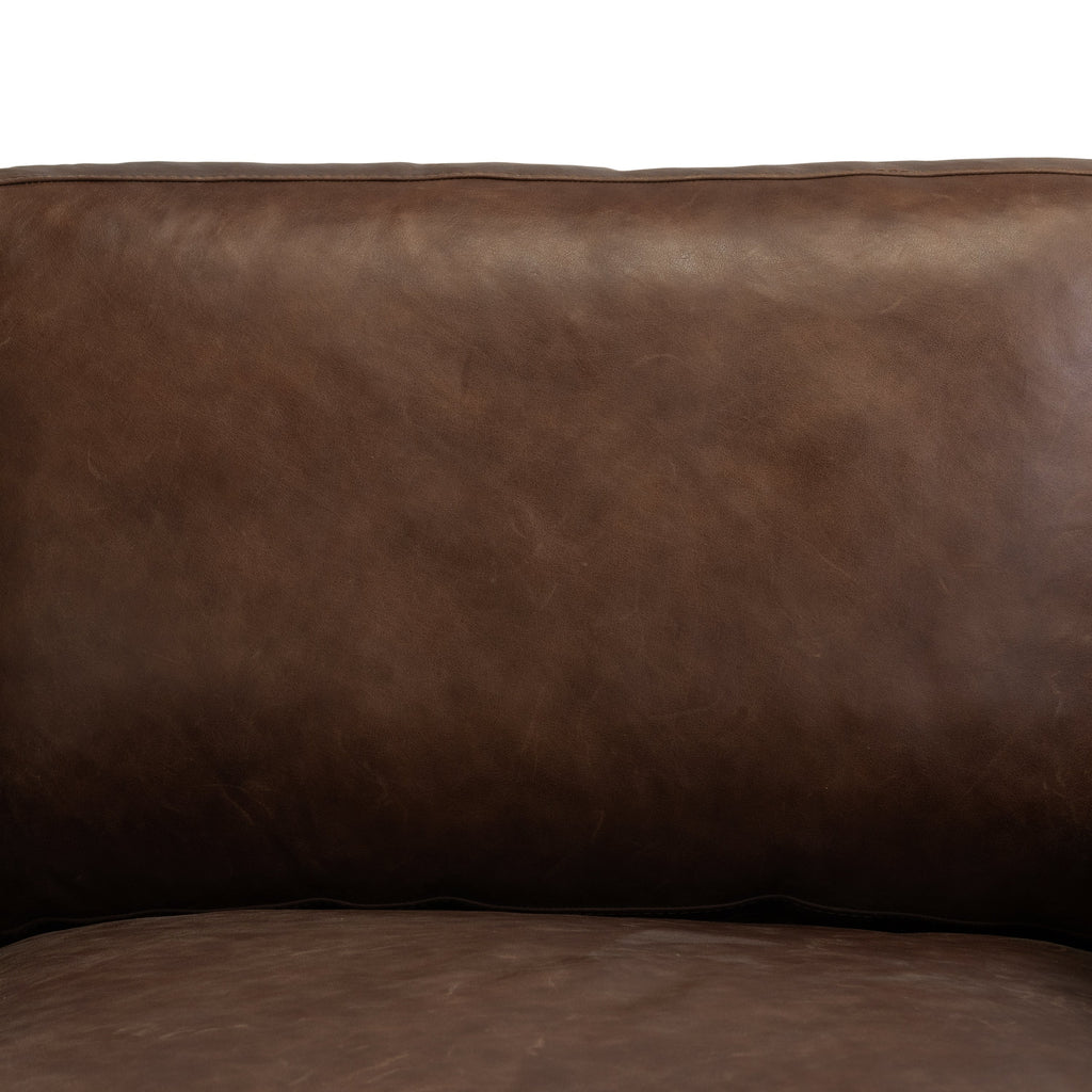 Sorrento Leather Lounge Chair | Chocolate Brown