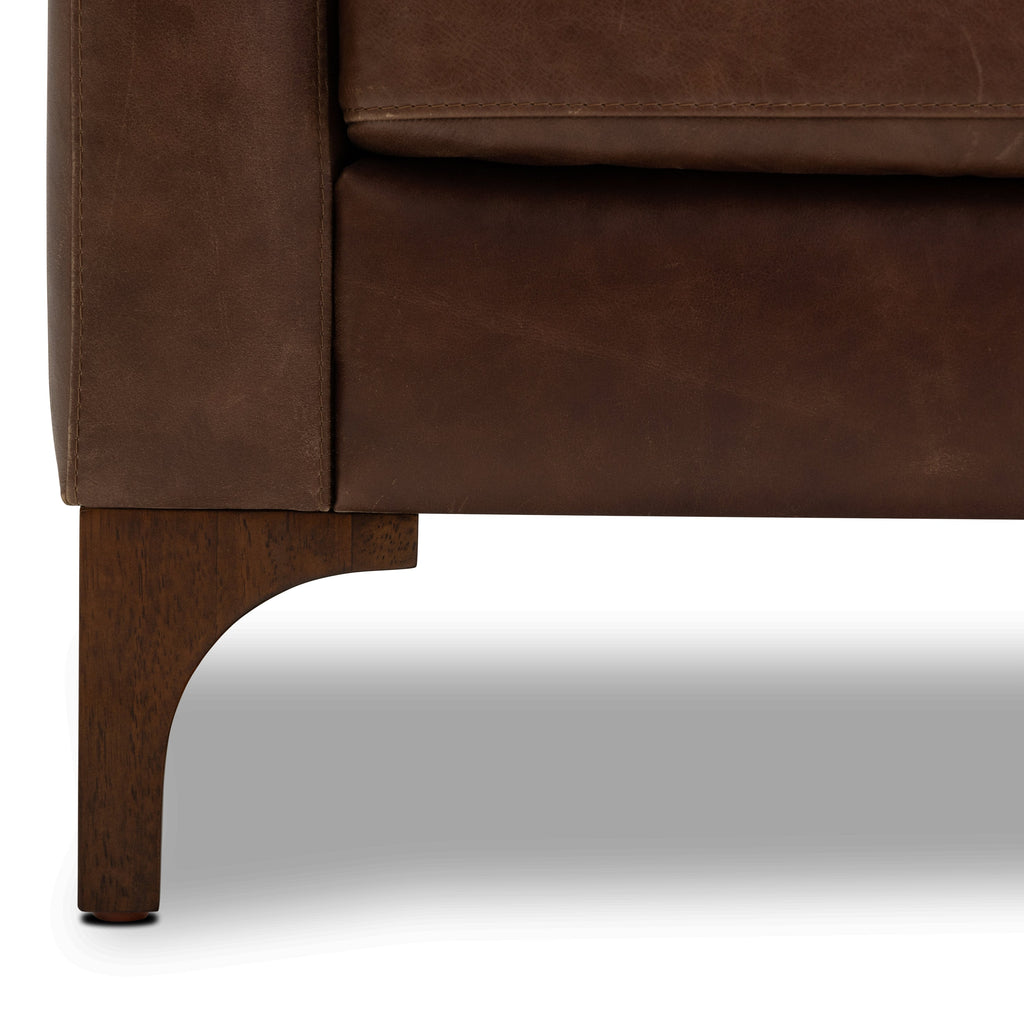 Sorrento Leather Lounge Chair | Chocolate Brown