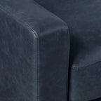 Sorrento Leather Lounge Chair | Nightfall Blue