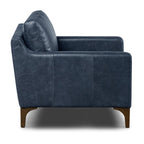 Sorrento Leather Lounge Chair | Nightfall Blue