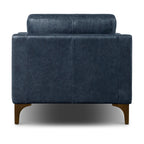 Sorrento Leather Lounge Chair | Nightfall Blue