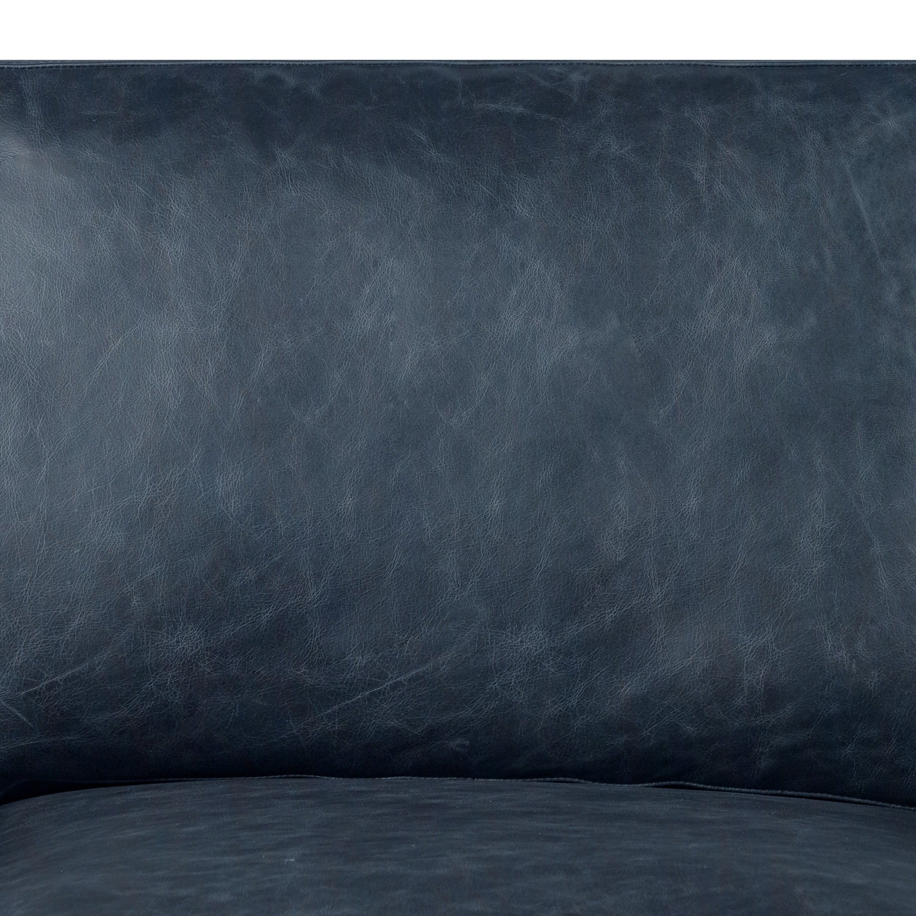 Sorrento Leather Lounge Chair | Nightfall Blue