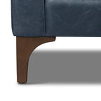 Sorrento Leather Lounge Chair | Nightfall Blue