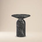 Wels End Table | Black Marble