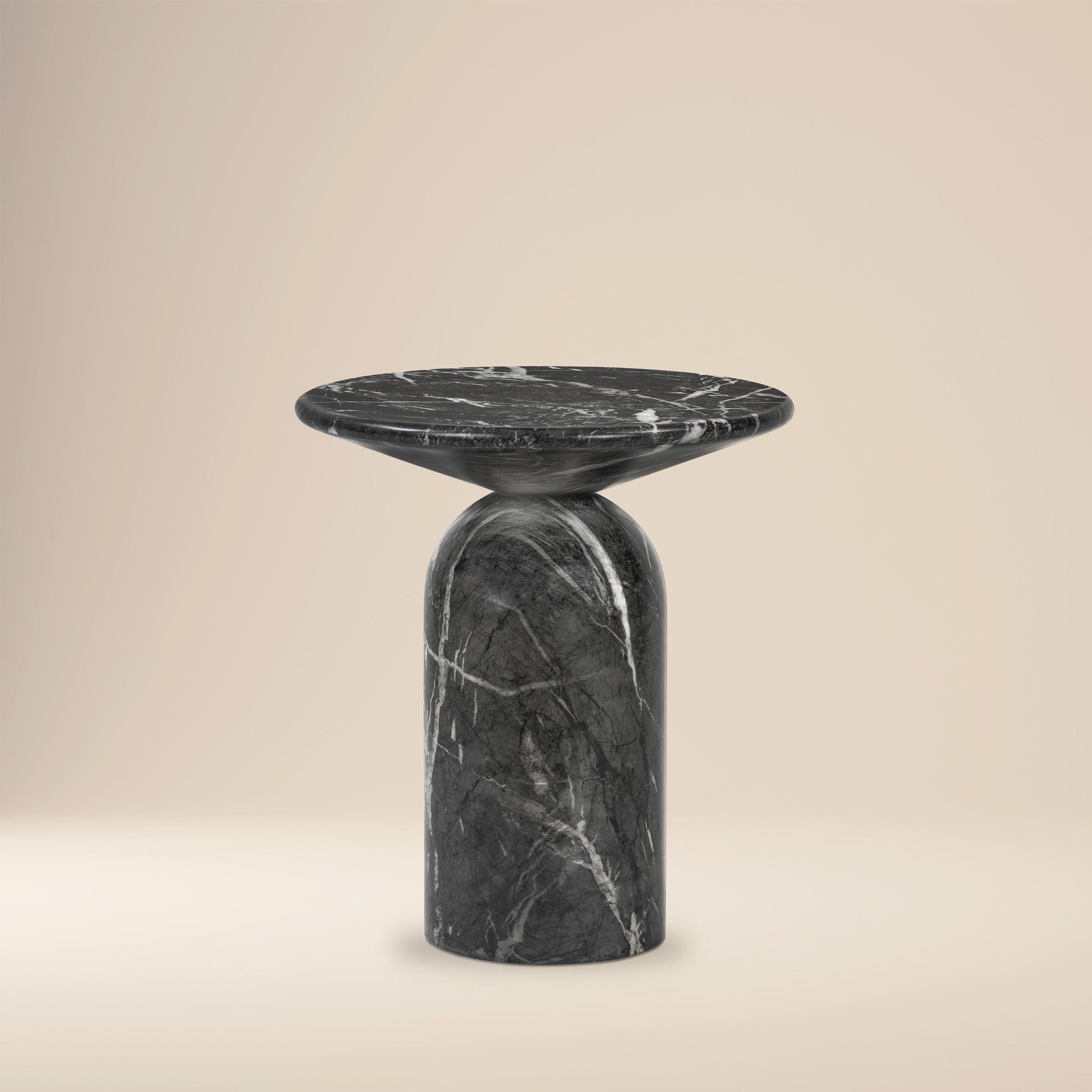 Wels End Table | Black Marble