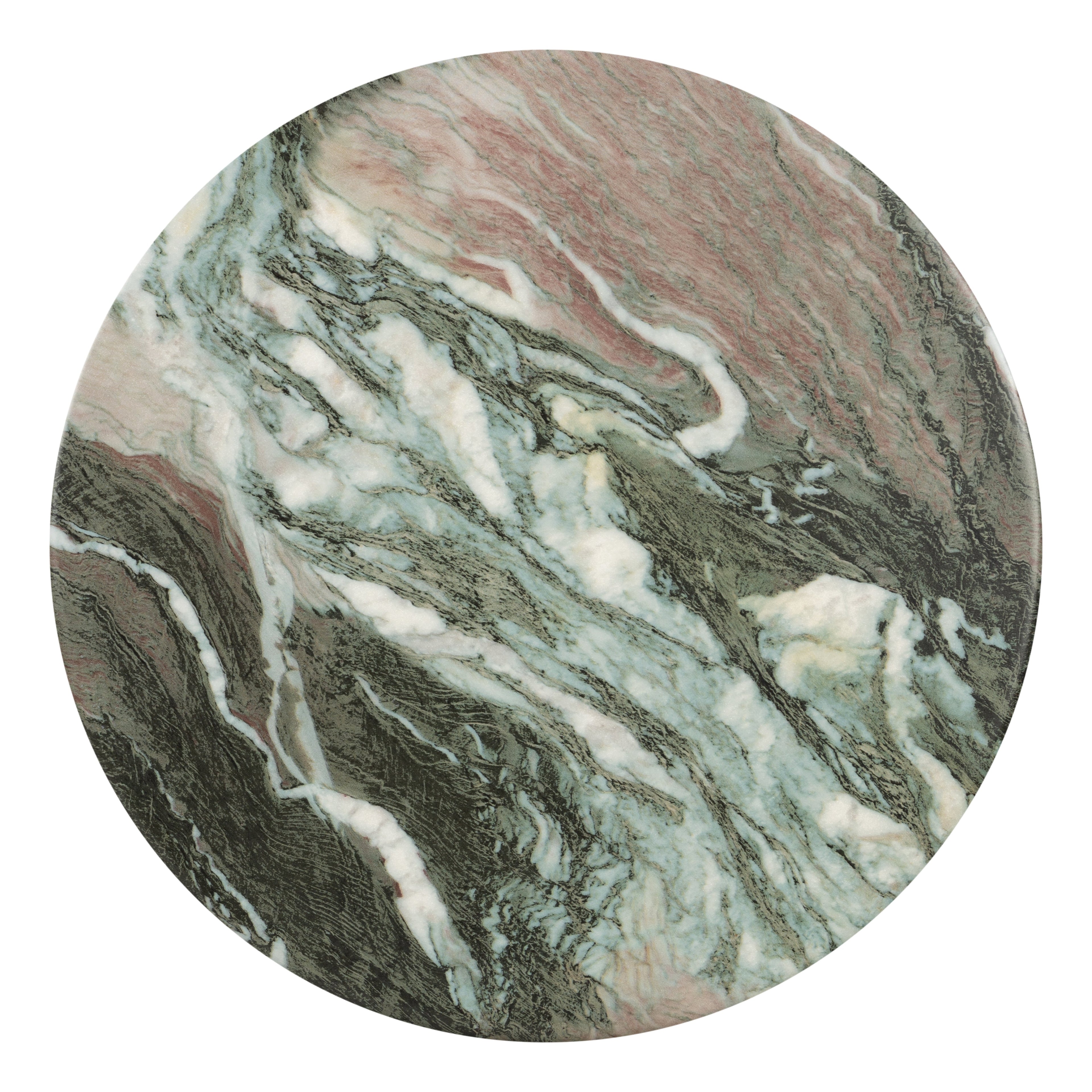 Wels End Table | Green Marble