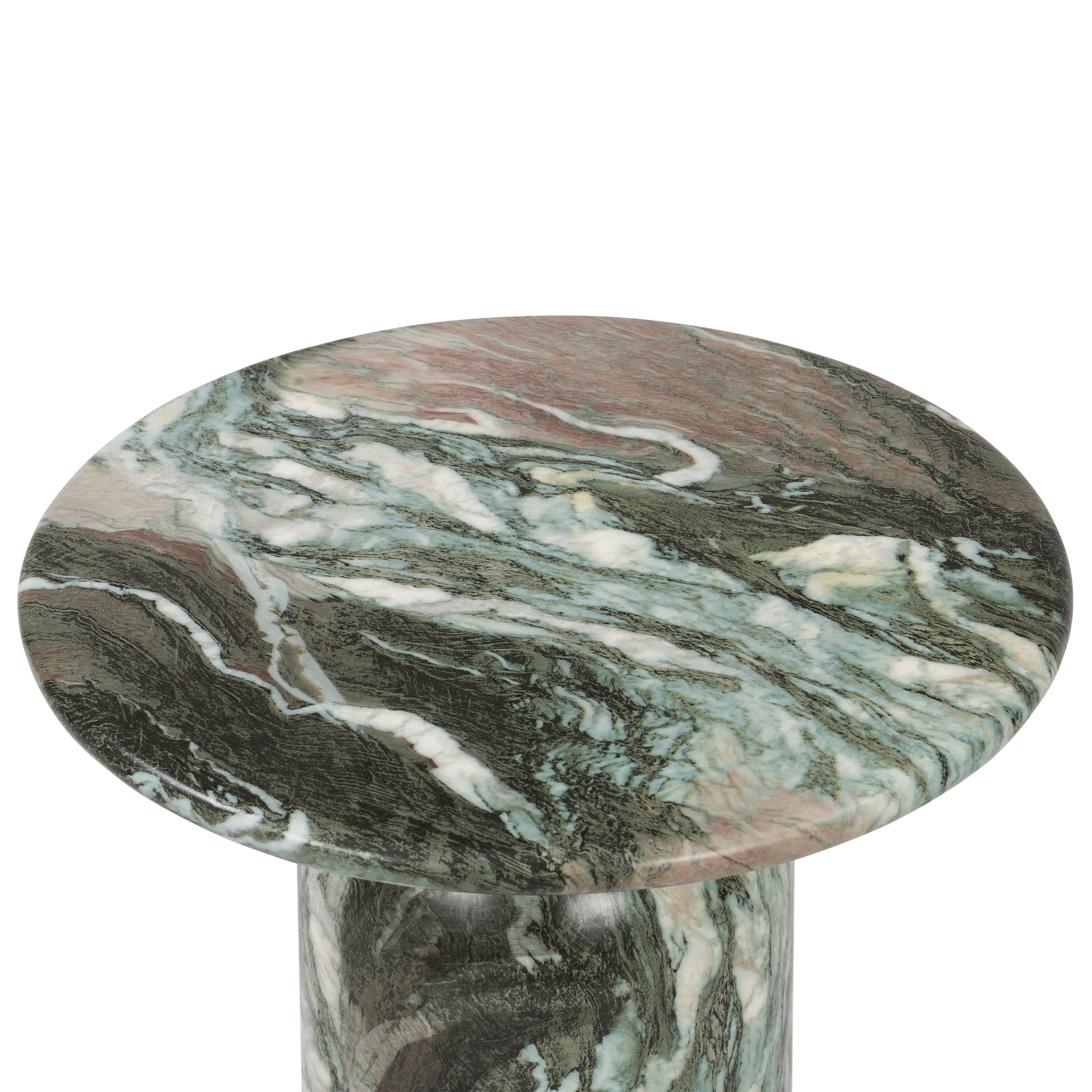 Wels End Table | Green Marble