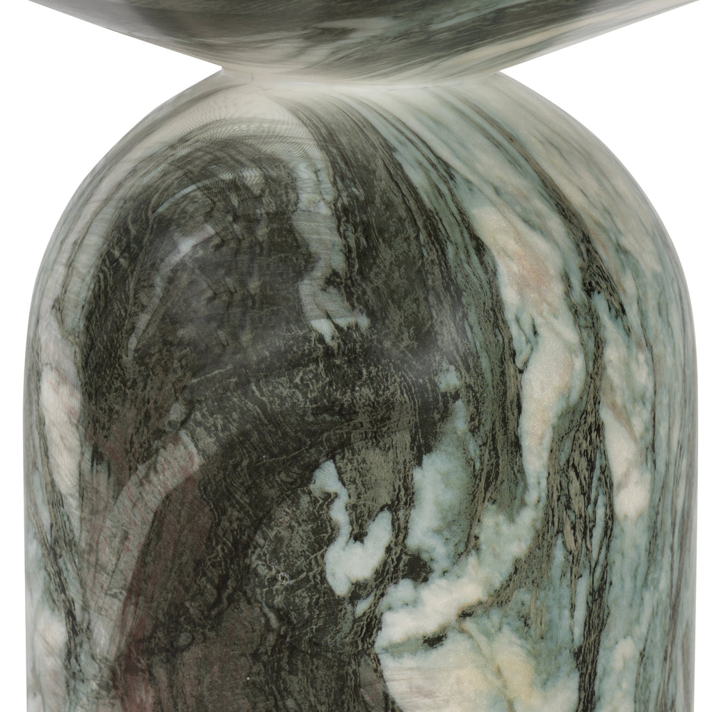 Wels End Table | Green Marble