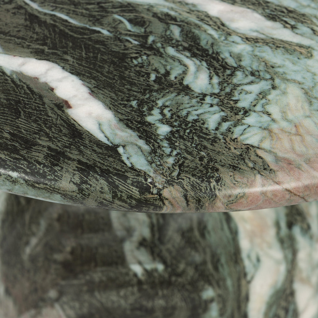 Wels End Table | Green Marble