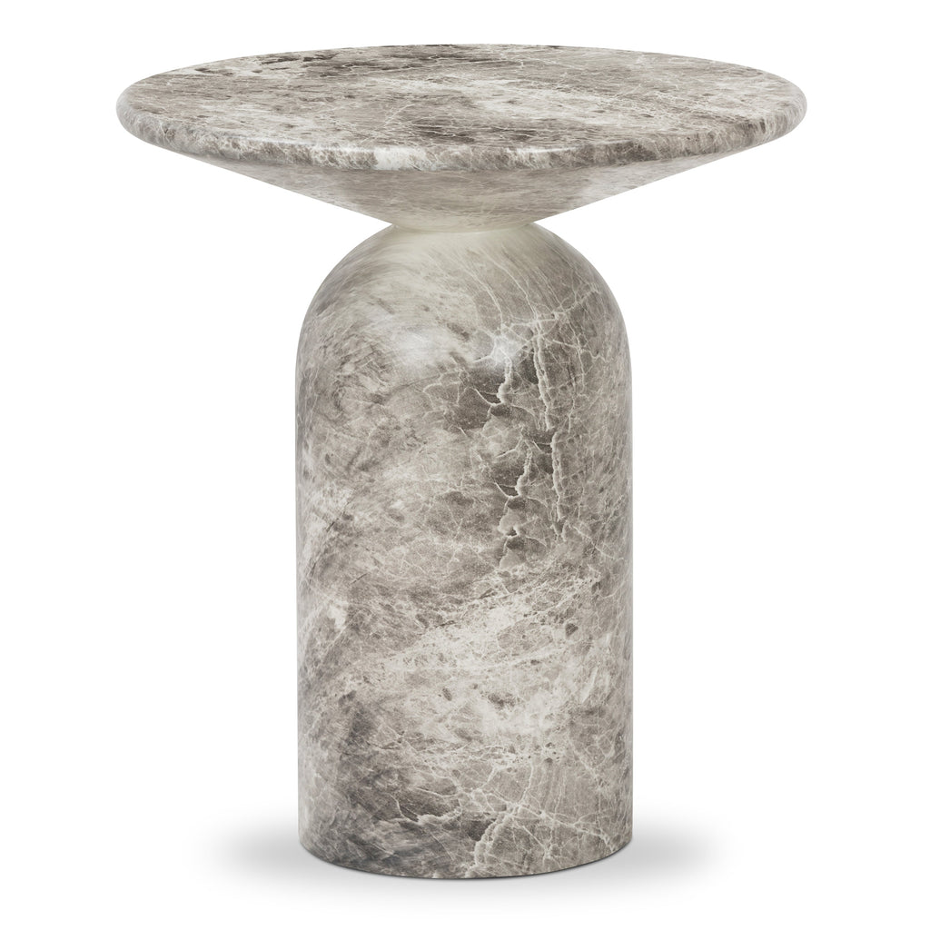 Wels End Table | Grey Marble