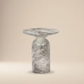 Wels End Table | Grey Marble