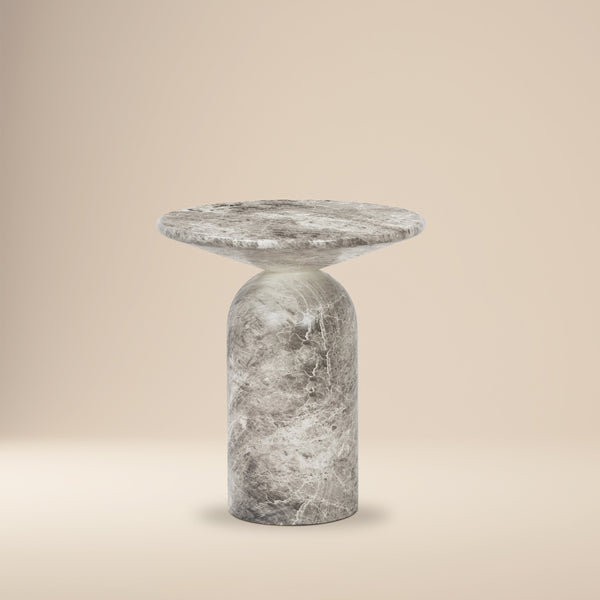 Wels End Table | Grey Marble