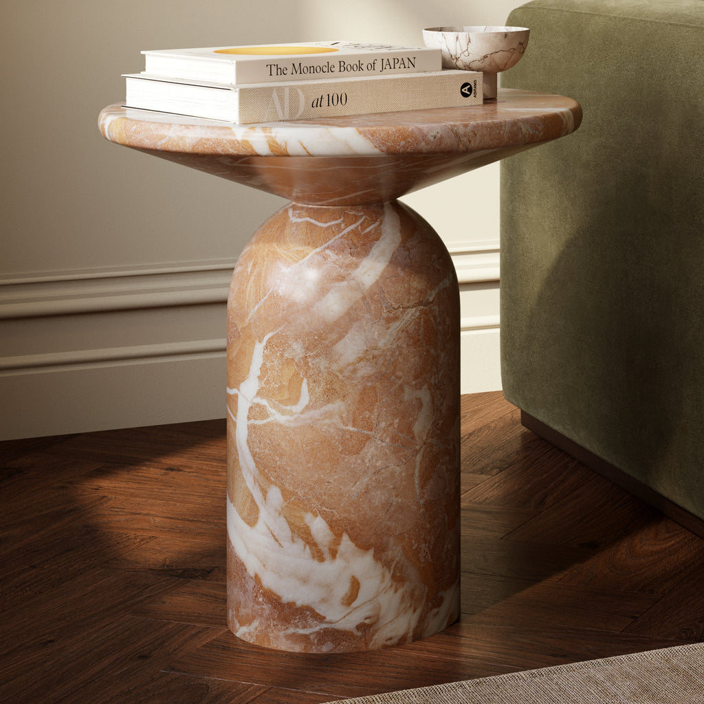 Wels End Table | Jasper Red