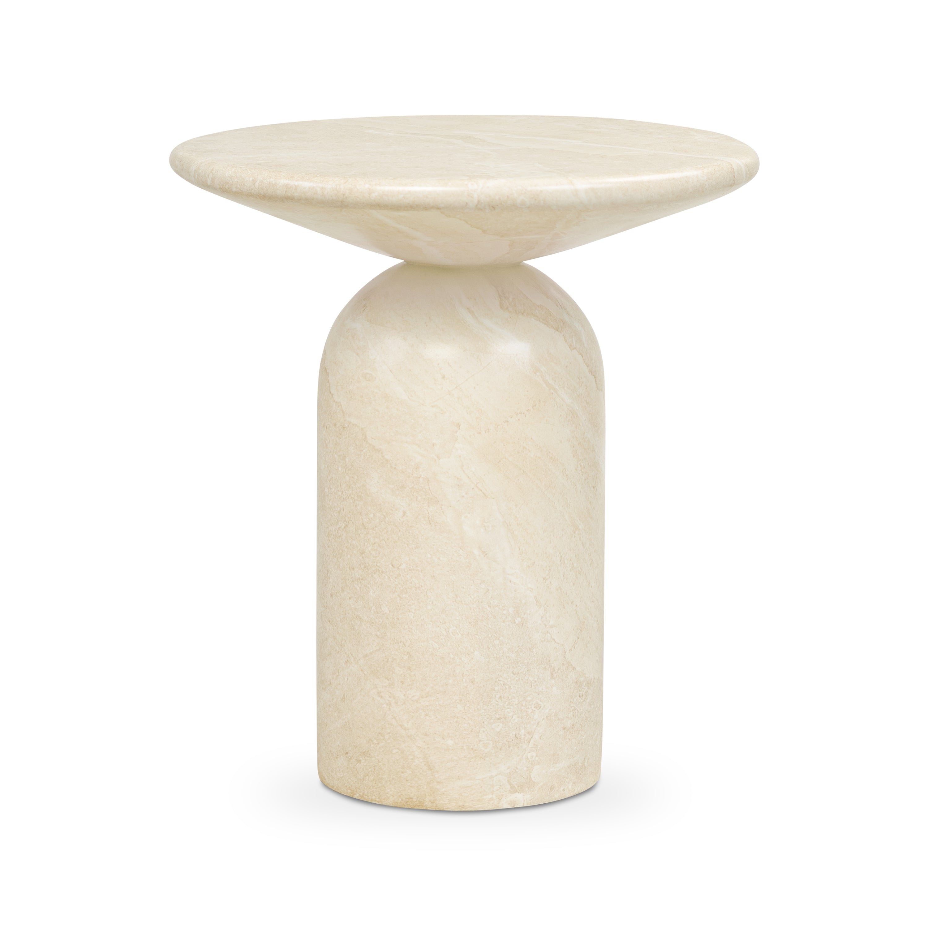 Wels End Table | Sandstone White