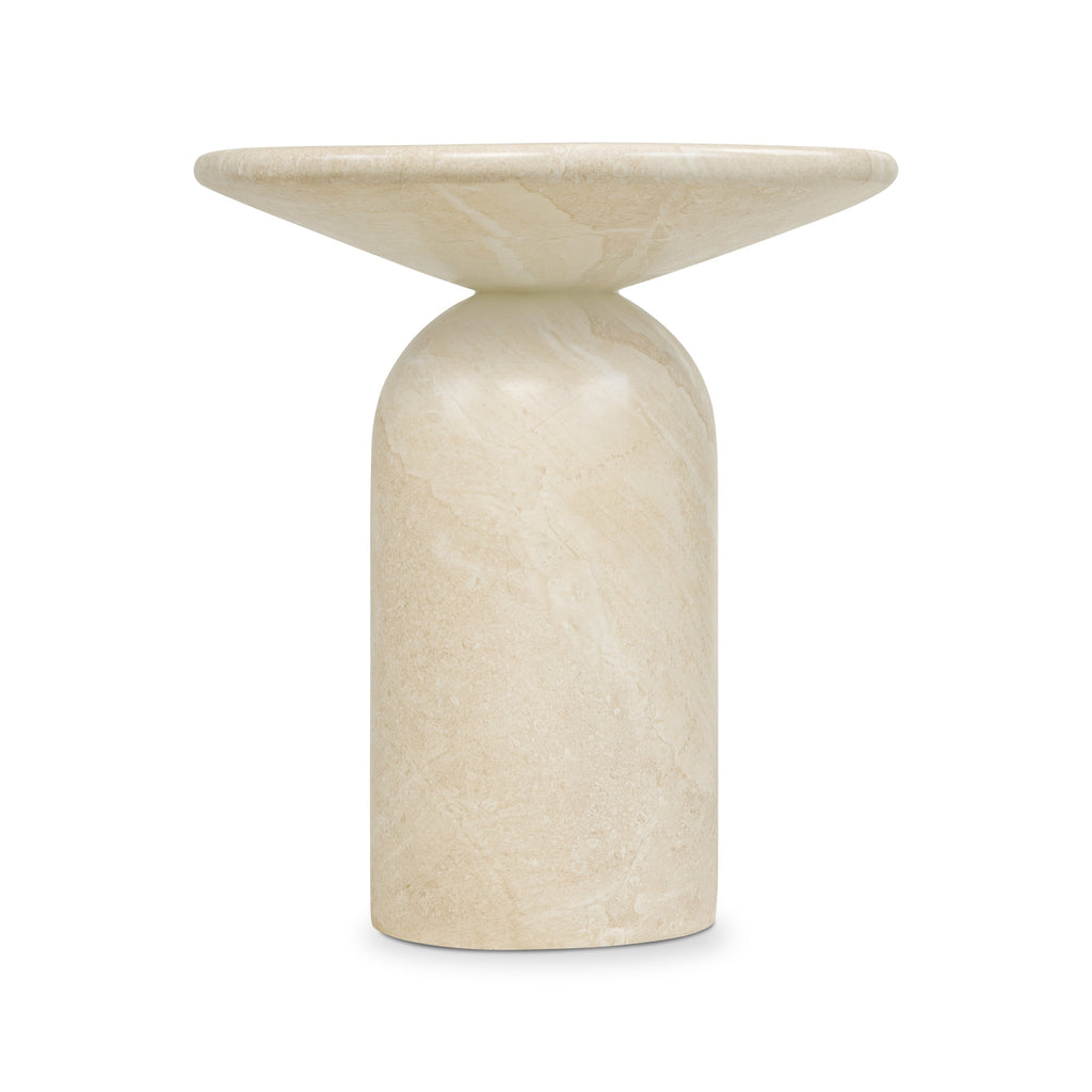 Wels End Table | Sandstone White